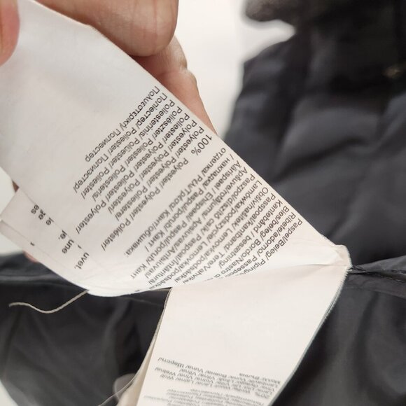 S. Oliver Snap / Button Puffer Jacket Quilted Black Ladies Size 10 - Picture 10 of 10